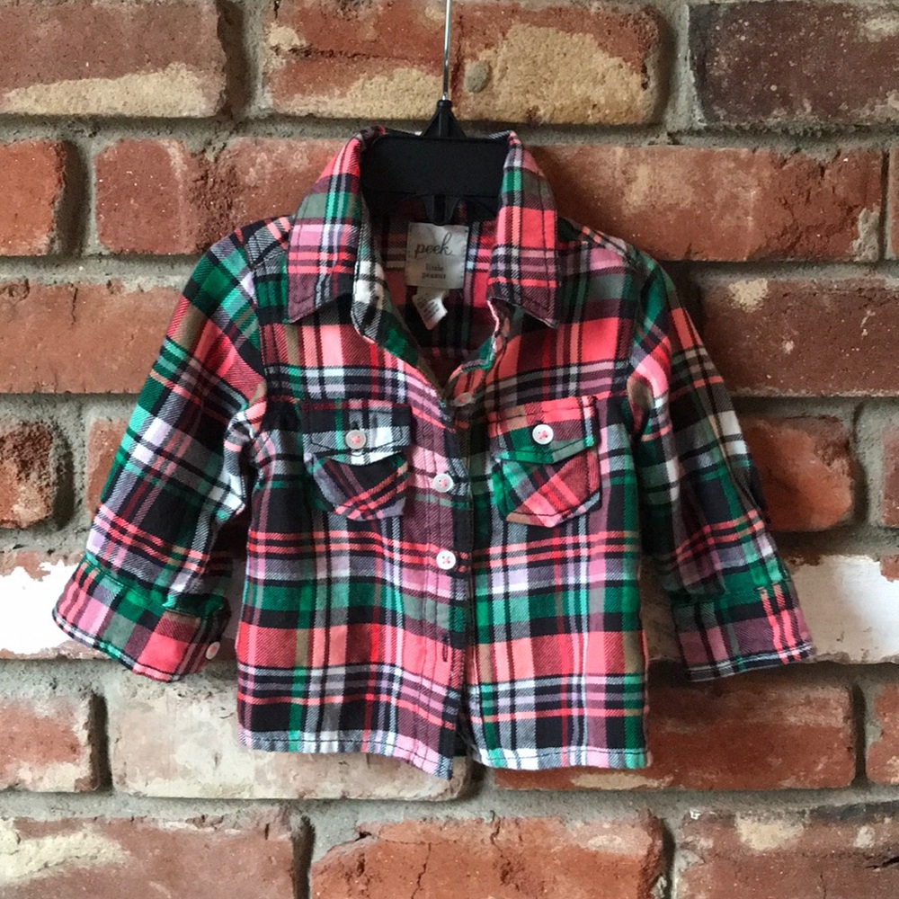 Peek flannel top
